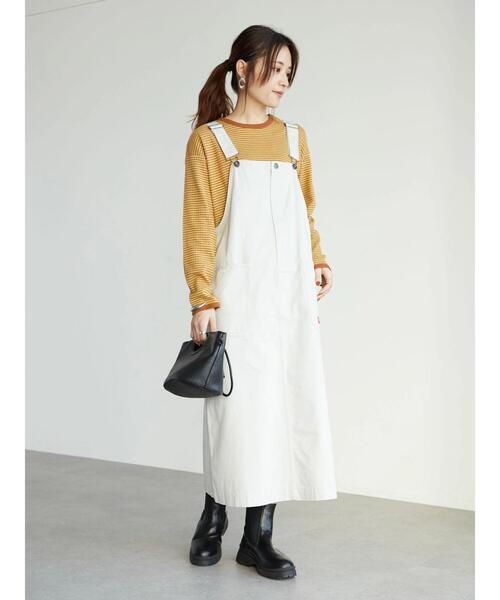 Dickies（ディッキーズ）の「【WEB限定】Dickies 　ツイルジャンパースカート＊（ジャンパースカート・レディース・ライトグレー系1/カーキ/ベージュ/ブラック・M）」の10枚目の写真