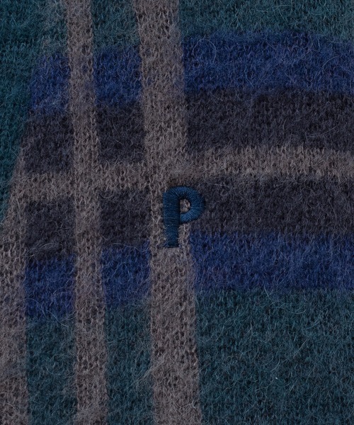 Perushu（ペルーシュ）の「レトロチェックカーディガン（カーディガン/ボレロ・メンズ・イエロー/グリーン/ダークブルー・MEDIUM/LARGE）」の20枚目の写真