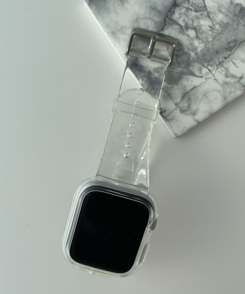 Me%（ミィパーセント）の「AppleWatchクリアカラーバンド【全サイズ対応】【UNISEX】（デジタル腕時計・レディース・ブラック/ブラウン/その他/ブラウン系その他・MEDIUM/LARGE）」の4枚目の写真
