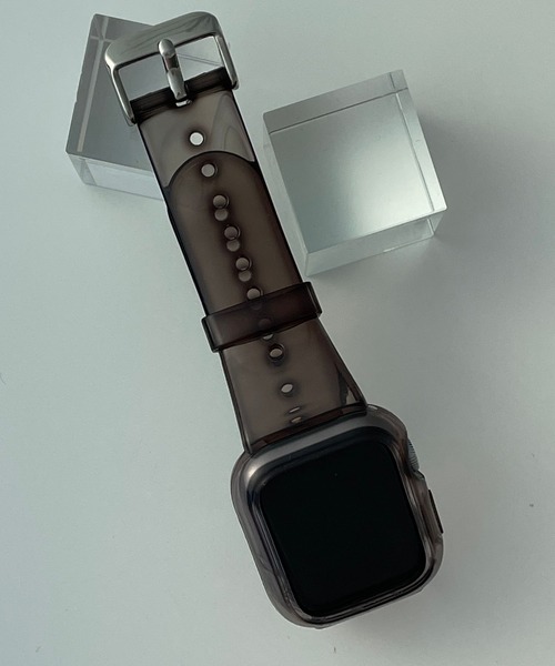 Me%（ミィパーセント）の「AppleWatchクリアカラーバンド【全サイズ対応】【UNISEX】（デジタル腕時計・レディース・ブラック/ブラウン/その他/ブラウン系その他・MEDIUM/LARGE）」の2枚目の写真
