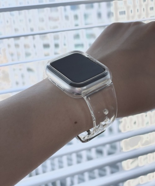 Me%（ミィパーセント）の「AppleWatchクリアカラーバンド【全サイズ対応】【UNISEX】（デジタル腕時計・レディース・ブラック/ブラウン/その他/ブラウン系その他・MEDIUM/LARGE）」の6枚目の写真