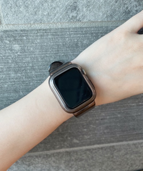 Me%（ミィパーセント）の「AppleWatchクリアカラーバンド【全サイズ対応】【UNISEX】（デジタル腕時計・レディース・ブラック/ブラウン/その他/ブラウン系その他・MEDIUM/LARGE）」の8枚目の写真