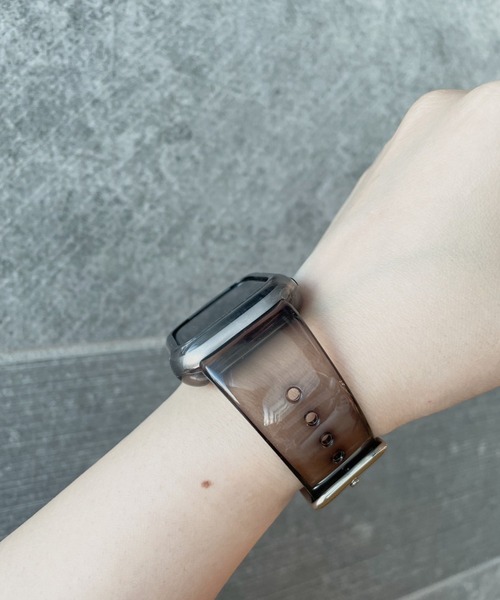 Me%（ミィパーセント）の「AppleWatchクリアカラーバンド【全サイズ対応】【UNISEX】（デジタル腕時計・レディース・ブラック/ブラウン/その他/ブラウン系その他・MEDIUM/LARGE）」の9枚目の写真
