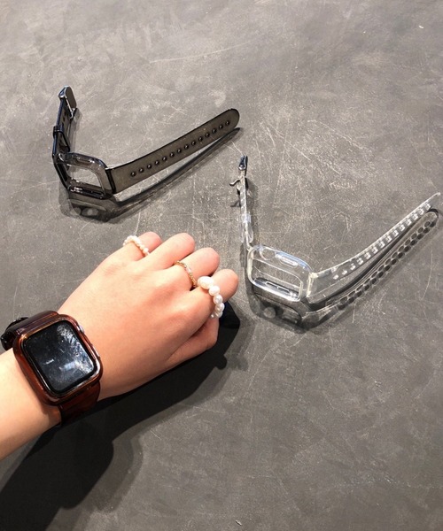 Me%（ミィパーセント）の「AppleWatchクリアカラーバンド【全サイズ対応】【UNISEX】（デジタル腕時計・レディース・ブラック/ブラウン/その他/ブラウン系その他・MEDIUM/LARGE）」の11枚目の写真