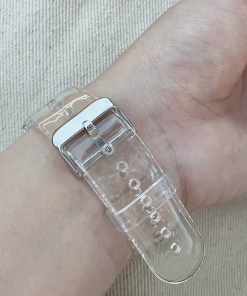 Me%（ミィパーセント）の「AppleWatchクリアカラーバンド【全サイズ対応】【UNISEX】（デジタル腕時計・レディース・ブラック/ブラウン/その他/ブラウン系その他・MEDIUM/LARGE）」の21枚目の写真