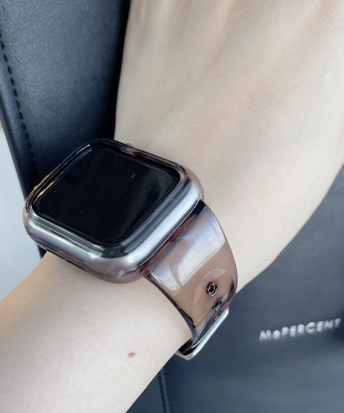 Me%（ミィパーセント）の「AppleWatchクリアカラーバンド【全サイズ対応】【UNISEX】（デジタル腕時計・レディース・ブラック/ブラウン/その他/ブラウン系その他・MEDIUM/LARGE）」の22枚目の写真