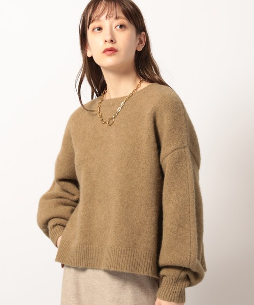 BABYLONE（バビロン）の「BABYLONE / ホワイトヤククルーネックニット