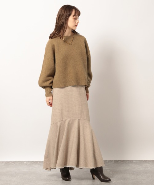 BABYLONE（バビロン）の「BABYLONE / ホワイトヤククルーネックニット