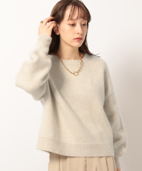 BABYLONE（バビロン）の「BABYLONE / ホワイトヤククルーネックニット