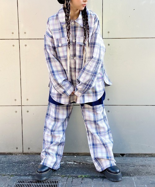 Candy Stripper（キャンディストリッパー）の「YOUTHFUL PLAID パンツ（その他パンツ・レディース・オフホワイト/グレー/グリーン・2）」の17枚目の写真