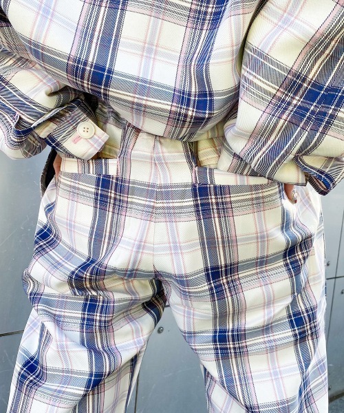 Candy Stripper（キャンディストリッパー）の「YOUTHFUL PLAID パンツ（その他パンツ・レディース・オフホワイト/グレー/グリーン・2）」の18枚目の写真