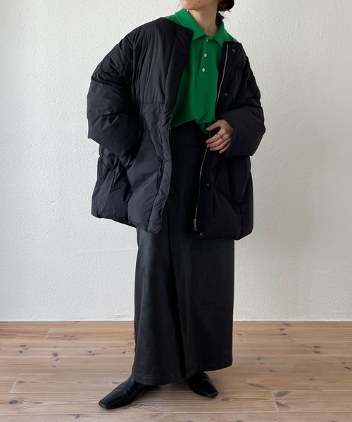 over size polo design pile tops / オーバーサイズポロデザインパイルトップスニット（スウェット）｜wee9s（ウィークス）