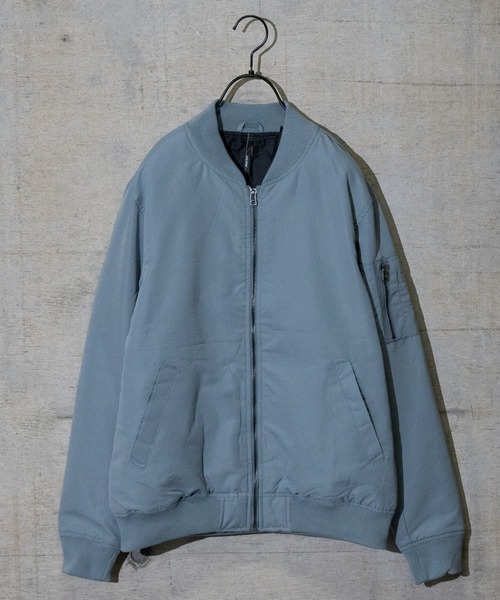 JOHN'S CLOSET(ジョンズクローゼット)の「【i】ポリピーチMA-1(MA-1・メンズ・カーキ/サックスブルー/グレイッシュベージュ/ミント/ブラック/ピンク・X-LARGE/LARGE/MEDIUM)」の5枚目の写真