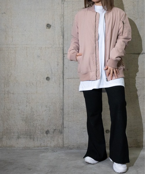 JOHN'S CLOSET(ジョンズクローゼット)の「【i】ポリピーチMA-1(MA-1・メンズ・カーキ/サックスブルー/グレイッシュベージュ/ミント/ブラック/ピンク・X-LARGE/LARGE/MEDIUM)」の18枚目の写真