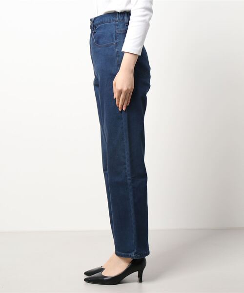 Samansa Mos2 blue（サマンサモスモスブルー）の「ストレッチデニムパンツ（デニムパンツ・レディース・ブラック/ネイビー/キナリ・ﾌﾘ-）」の6枚目の写真