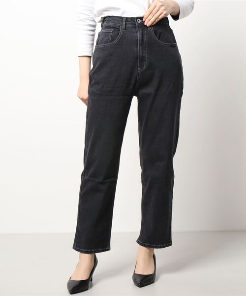 Samansa Mos2 blue（サマンサモスモスブルー）の「ストレッチデニムパンツ（デニムパンツ・レディース・ブラック/ネイビー/キナリ・ﾌﾘ-）」の7枚目の写真