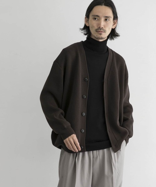 URBAN RESEARCH（アーバンリサーチ）の「ミラノリブカーディガン（カーディガン/ボレロ・メンズ・ブラック/ブルー/ダークブラウン/グレー/グリーン・MEDIUM/LARGE）」の3枚目の写真