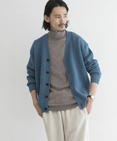 URBAN RESEARCH（アーバンリサーチ）の「ミラノリブカーディガン（カーディガン/ボレロ・メンズ・ブラック/ブルー/ダークブラウン/グレー/グリーン・MEDIUM/LARGE）」の5枚目の写真