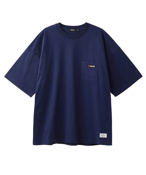 SILAS（サイラス）の「BASIC POCKET S/S TEE サイラスベーシックポケット半袖Tシャツ/ ロゴ　オーバーサイズ（Tシャツ/カットソー・メンズ・ホワイト/チャコールグレー/ライトブルー/ネイビー/ブラック・LARGE/MEDIUM）」の5枚目の写真