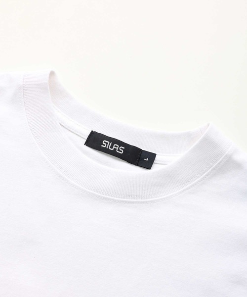 SILAS（サイラス）の「BASIC POCKET S/S TEE サイラスベーシックポケット半袖Tシャツ/ ロゴ　オーバーサイズ（Tシャツ/カットソー・メンズ・ホワイト/チャコールグレー/ライトブルー/ネイビー/ブラック・LARGE/MEDIUM）」の13枚目の写真