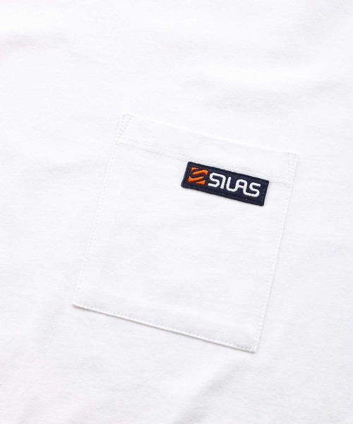 SILAS（サイラス）の「BASIC POCKET S/S TEE サイラスベーシックポケット半袖Tシャツ/ ロゴ　オーバーサイズ（Tシャツ/カットソー・メンズ・ホワイト/チャコールグレー/ライトブルー/ネイビー/ブラック・LARGE/MEDIUM）」の14枚目の写真