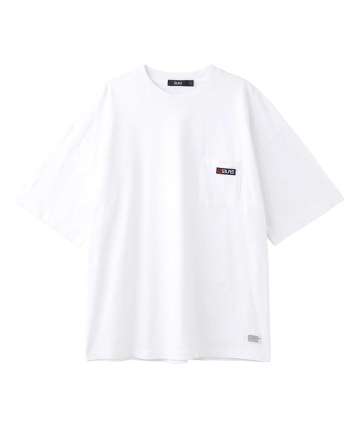 SILAS（サイラス）の「BASIC POCKET S/S TEE サイラスベーシックポケット半袖Tシャツ/ ロゴ　オーバーサイズ（Tシャツ/カットソー・メンズ・ホワイト/チャコールグレー/ライトブルー/ネイビー/ブラック・LARGE/MEDIUM）」の11枚目の写真