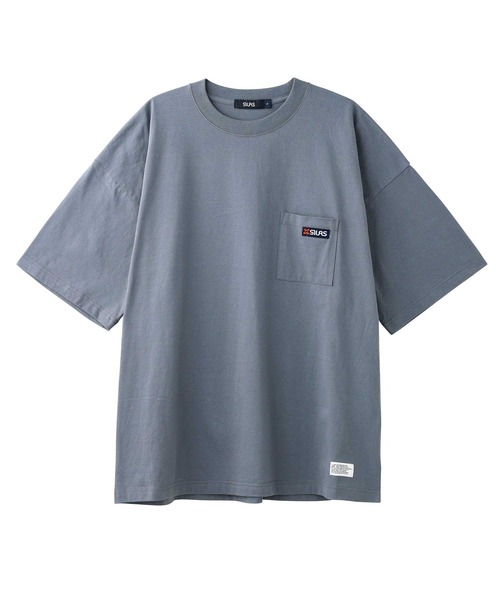 SILAS（サイラス）の「BASIC POCKET S/S TEE サイラスベーシックポケット半袖Tシャツ/ ロゴ　オーバーサイズ（Tシャツ/カットソー・メンズ・ホワイト/チャコールグレー/ライトブルー/ネイビー/ブラック・LARGE/MEDIUM）」の21枚目の写真
