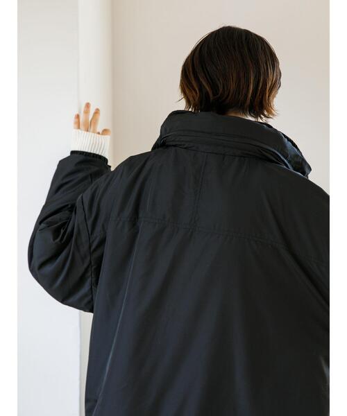 koe（コエ）の「中綿モンスターパーカー＊（ダウンジャケット/コート・レディース・カーキ/ブラック/オフホワイト・M/L）」の12枚目の写真