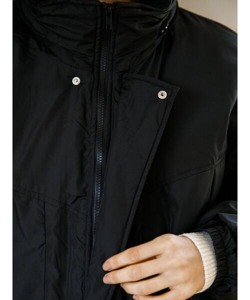 koe（コエ）の「中綿モンスターパーカー＊（ダウンジャケット/コート・レディース・カーキ/ブラック/オフホワイト・M/L）」の17枚目の写真