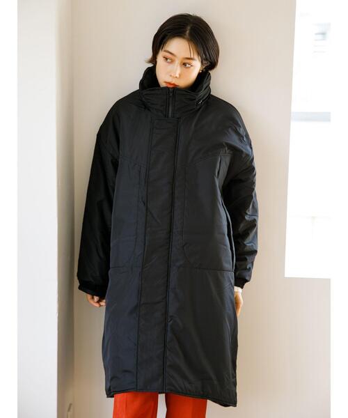 koe（コエ）の「中綿モンスターパーカー＊（ダウンジャケット/コート・レディース・カーキ/ブラック/オフホワイト・M/L）」の18枚目の写真