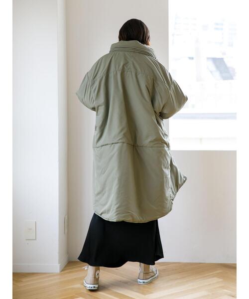 koe（コエ）の「中綿モンスターパーカー＊（ダウンジャケット/コート・レディース・カーキ/ブラック/オフホワイト・M/L）」の21枚目の写真