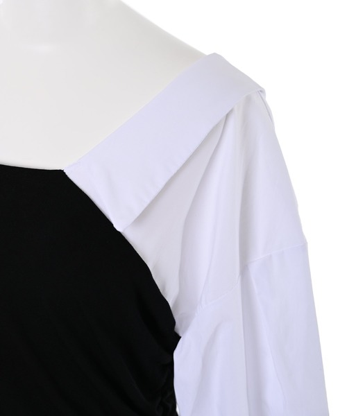 Narcissus(ナルシス)の「【Narcissus WEBSTORE 限定商品】シャツニットトップス(ニット/セーター・レディース・ブラック・FREE)」の8枚目の写真