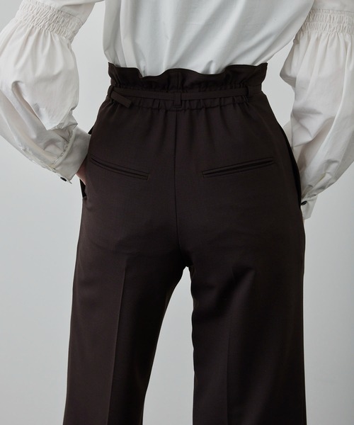 UNITED TOKYO(ユナイテッドトウキョウ)の「ワンタックセミワイドパンツ(スラックス・レディース・ブラック/ブラウン/アイボリー/ブルー・1/2/3)」の19枚目の写真