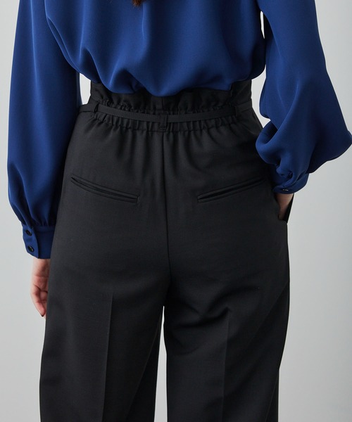 UNITED TOKYO(ユナイテッドトウキョウ)の「ワンタックセミワイドパンツ(スラックス・レディース・ブラック/ブラウン/アイボリー/ブルー・1/2/3)」の16枚目の写真