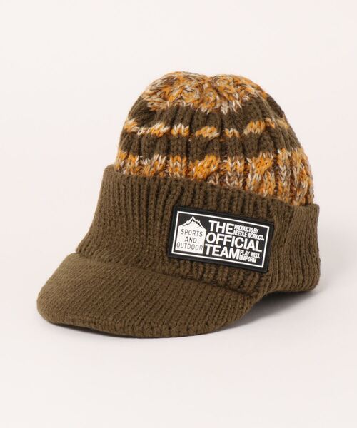 OFFICIAL TEAM(オフィシャルチーム)の「VISOR KNIT CAP(ニットキャップ/ビーニー・キッズ・ブラック/ネイビー/グリーン・M/L/S)」の3枚目の写真