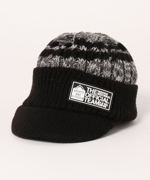 OFFICIAL TEAM(オフィシャルチーム)の「VISOR KNIT CAP(ニットキャップ/ビーニー・キッズ・ブラック/ネイビー/グリーン・M/L/S)」の2枚目の写真