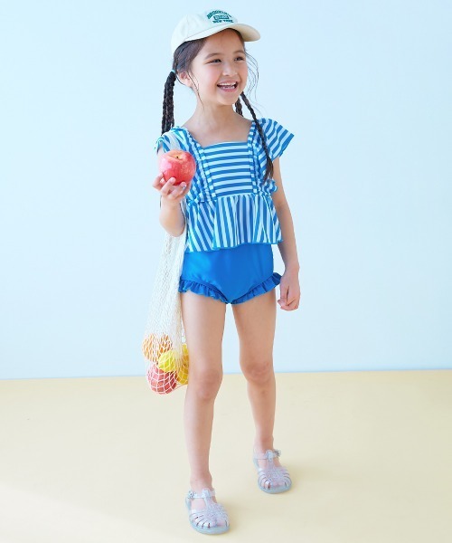 UVカット えらべるデザイン ボリュームフリル セパレート水着