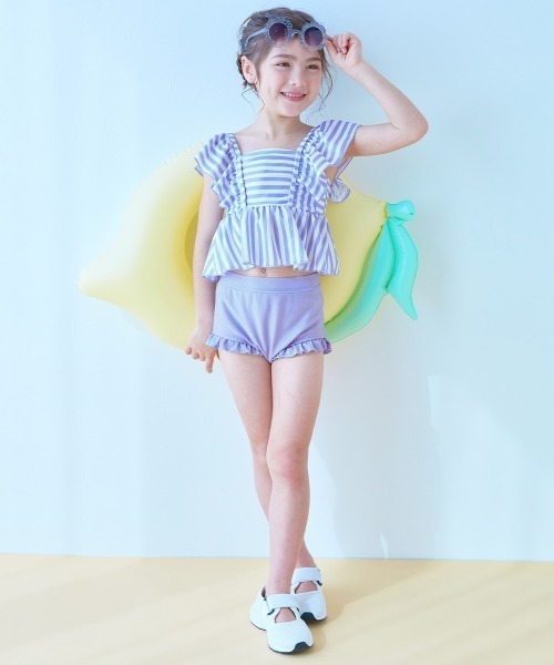 UVカット えらべるデザイン ボリュームフリル セパレート水着（水着