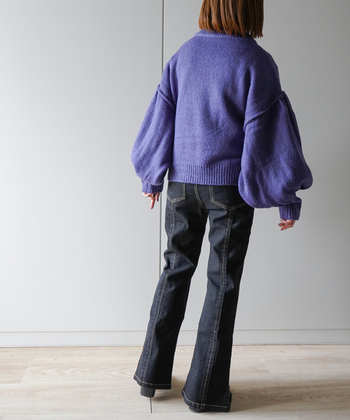 VENCEEXCHANGE（ヴァンスエクスチェンジ）の「【WEB限定】ボリュームドルマンスリーブクルーネックニット（ニット/セーター・レディース・レッド/オフホワイト/ブルー/グリーン・FREE）」の20枚目の写真