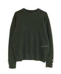 deBURN | 【deBURN 】ゴールドボタン ラウンドニット / gold button round_KN(ニット/セーター)
