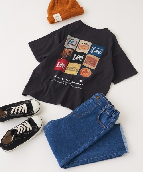 Lee(リー)の「【KIDS】Lee別注バックプリントビッグTee(Tシャツ/カットソー・キッズ・ホワイト/チャコールグレー/レッド/グレー系その他・120/105/140/150)」の1枚目の写真
