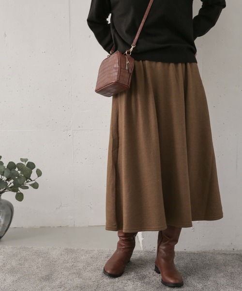 URBAN RESEARCH DOORS（アーバンリサーチドアーズ）の「ウール混カットソースカート（スカート・レディース・ベージュ/グレー/グリーン・ONE）」の7枚目の写真