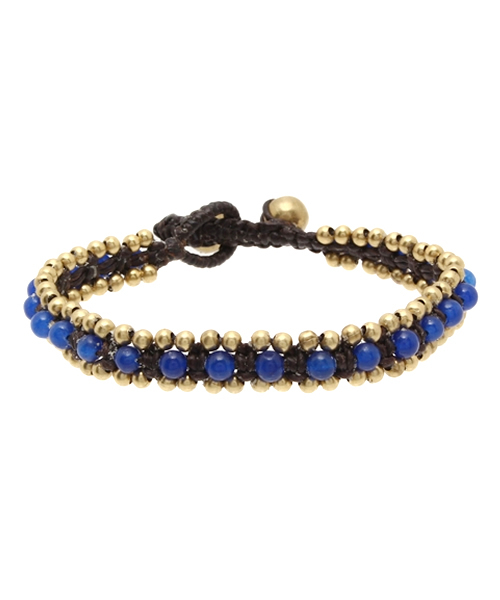 WEGO(ウィゴー)の「WEGO/メタルビーズブレスレット(ブレスレット・メンズ・ホワイト/サックスブルー/ターコイズブルー/ネイビー/レッド・FREE)」の3枚目の写真