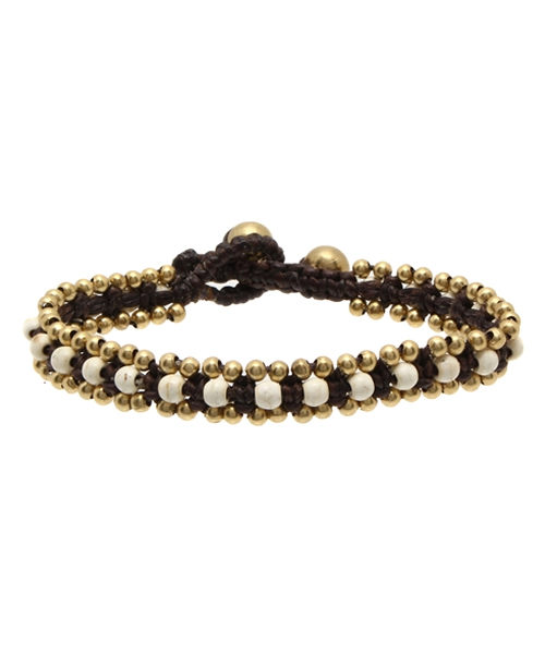 WEGO(ウィゴー)の「WEGO/メタルビーズブレスレット(ブレスレット・メンズ・ホワイト/サックスブルー/ターコイズブルー/ネイビー/レッド・FREE)」の2枚目の写真