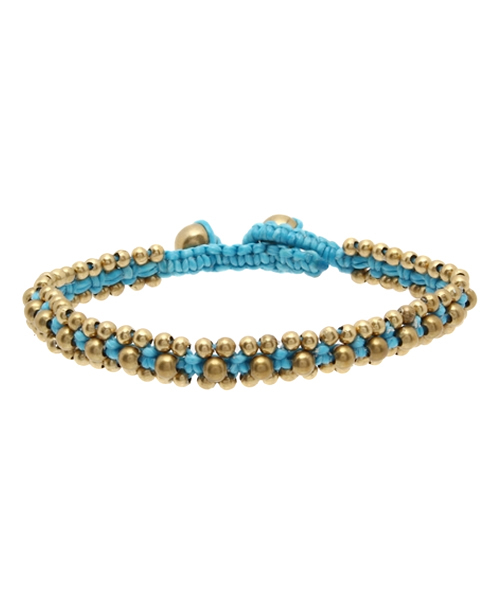 WEGO(ウィゴー)の「WEGO/メタルビーズブレスレット(ブレスレット・メンズ・ホワイト/サックスブルー/ターコイズブルー/ネイビー/レッド・FREE)」の1枚目の写真