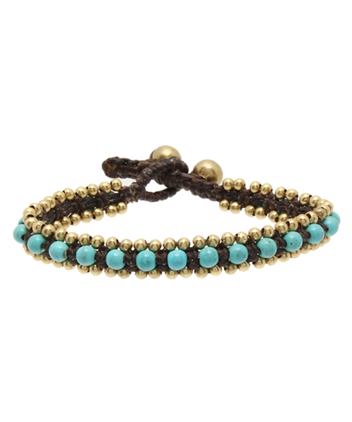 WEGO(ウィゴー)の「WEGO/メタルビーズブレスレット(ブレスレット・メンズ・ホワイト/サックスブルー/ターコイズブルー/ネイビー/レッド・FREE)」の4枚目の写真