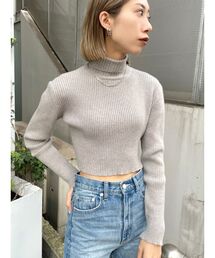 EMODA | ハイネッククロップニット(ニット/セーター)