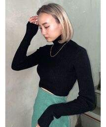EMODA | ハイネッククロップニット(ニット/セーター)
