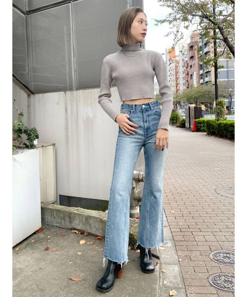 EMODA（エモダ）の「ハイネッククロップニット（ニット/セーター