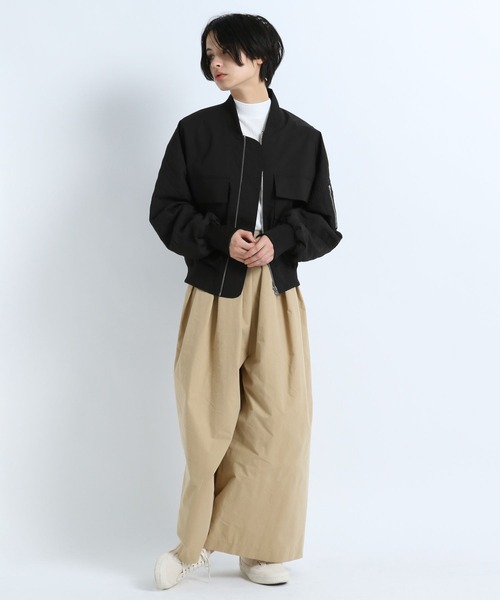 eL（エル）の「【eL】Wide Tuck Pants/273478（その他パンツ・レディース・ブラック/ベージュ・FREE）」の17枚目の写真
